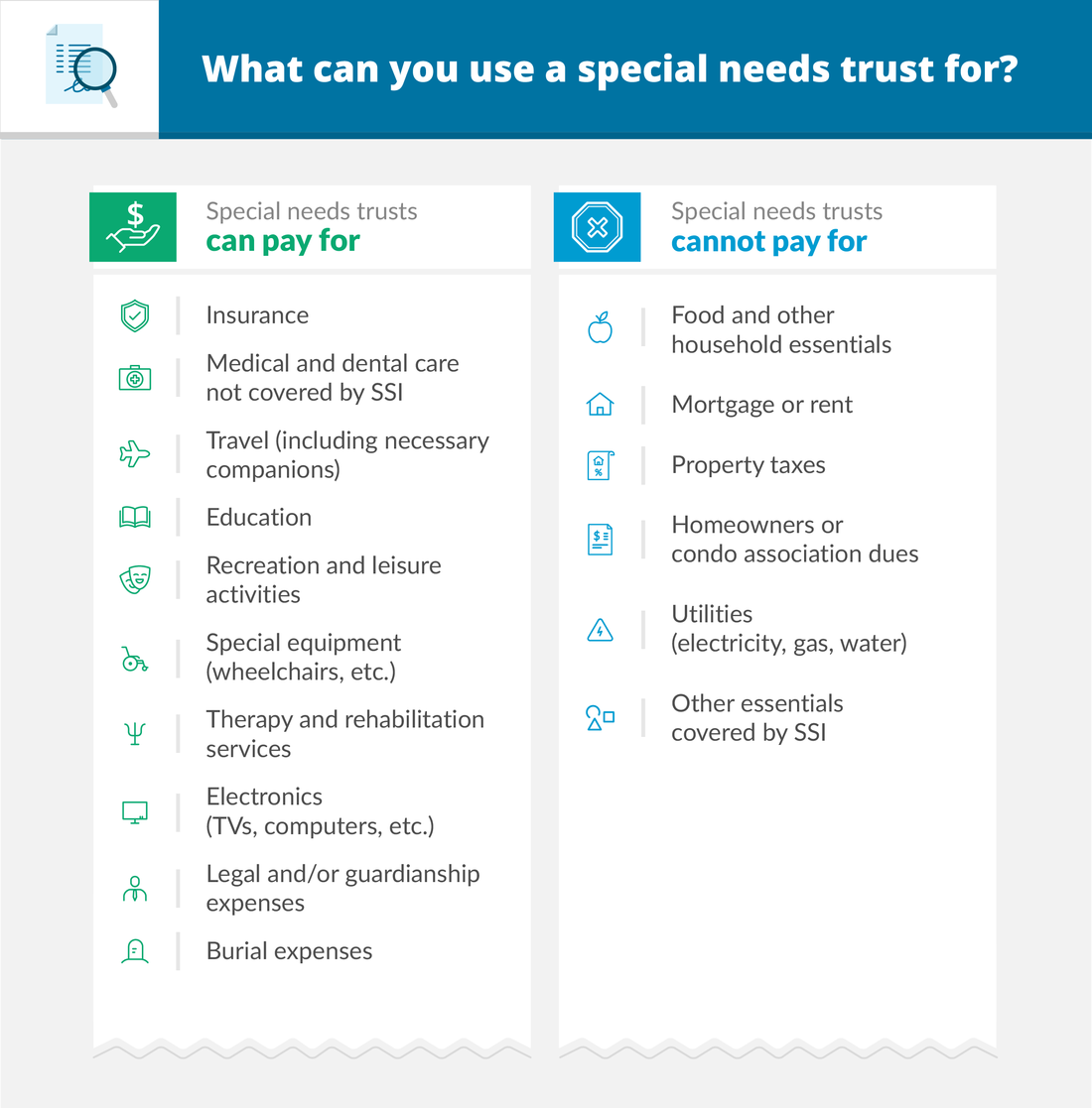 what can you use a special needs trust for